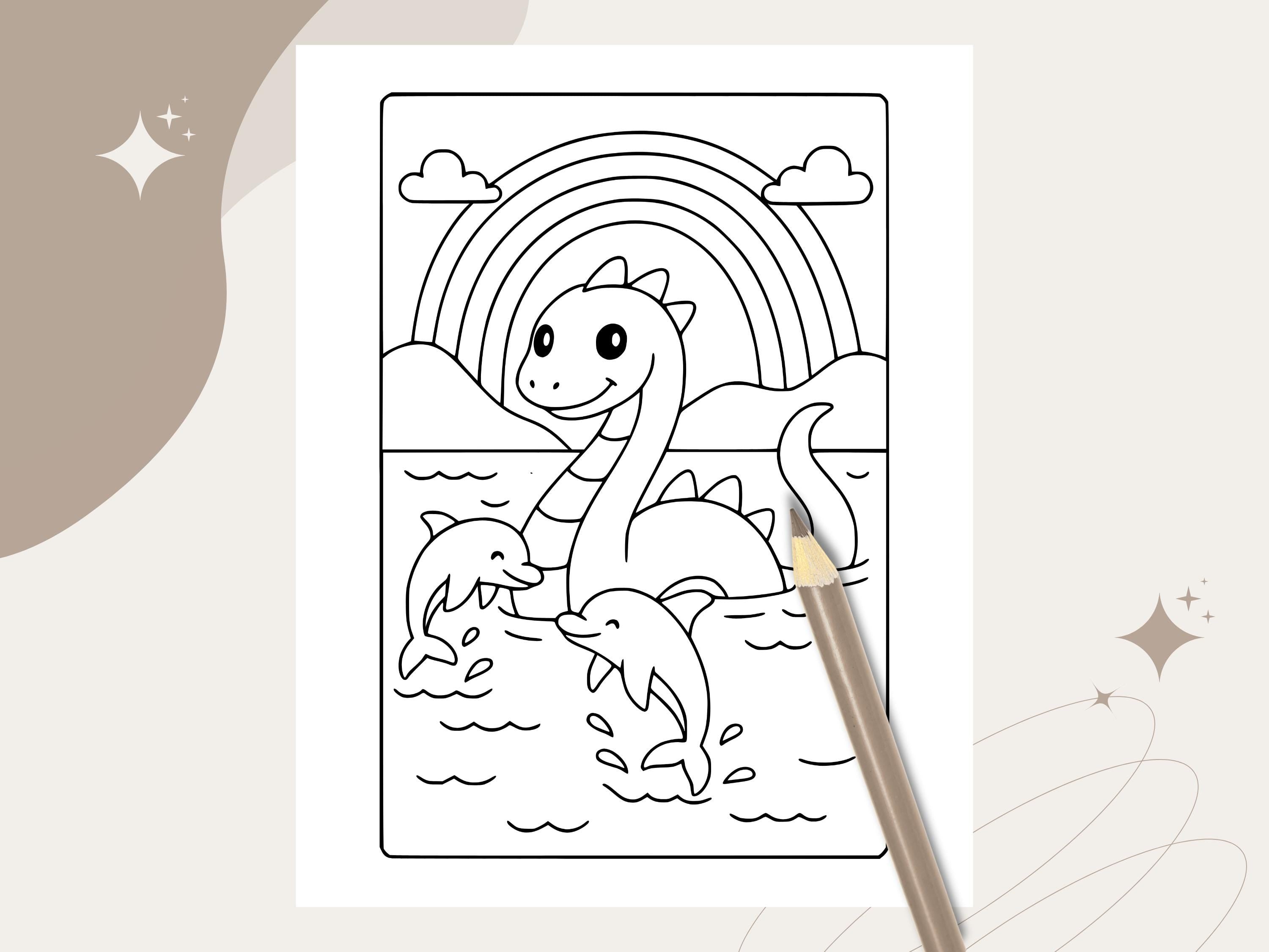Kawaii Cryptid Coloring Pages: Cozy Goth Legends (PDF Printable Set