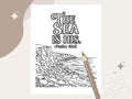 Ocean Bible Verse Coloring Pages: Christian Art for Adults & Kids (PDF Download)