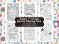 Funny 4th of July Coloring Pages: Patriotic Sassy Designs (PDF Printable & PNG Pages)