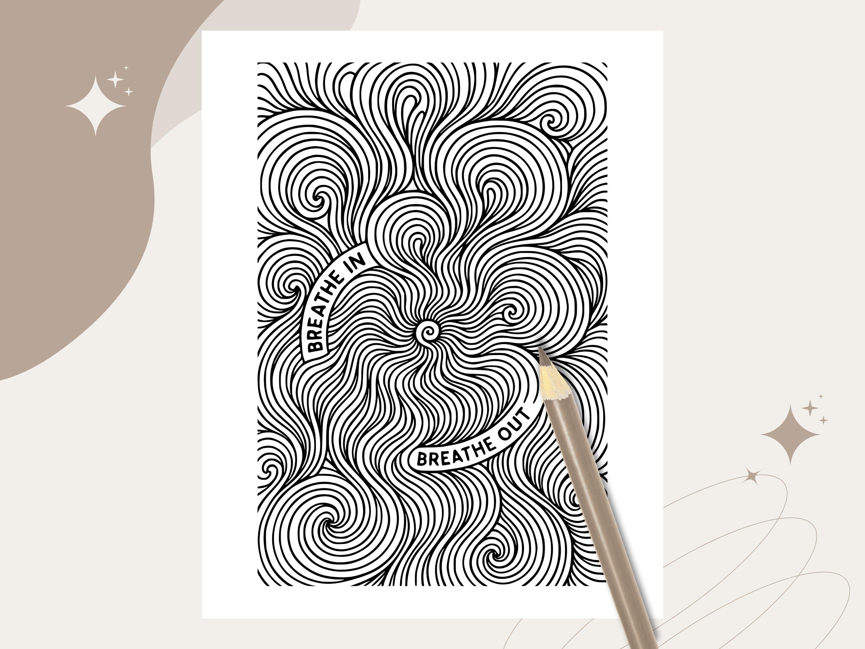 Fantasy Zen Coloring Book: Dragons, Phoenix & Mandalas (PDF Download)