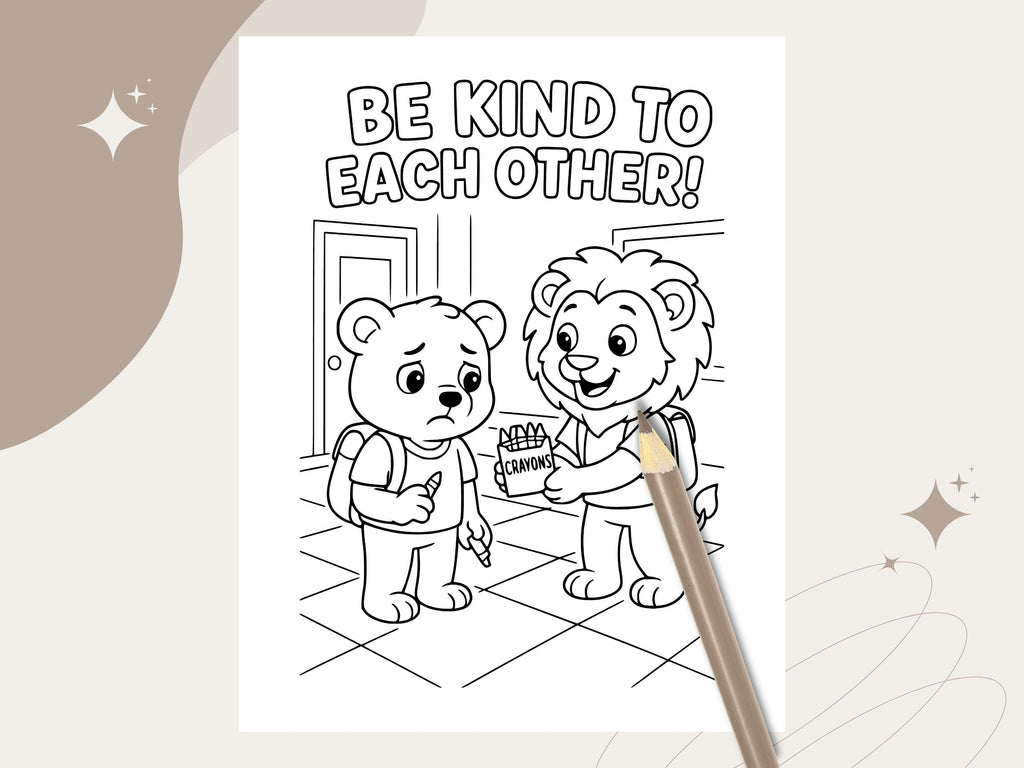 Classroom Rules Coloring Pages: Back to School SEL Activity (PDF Activity