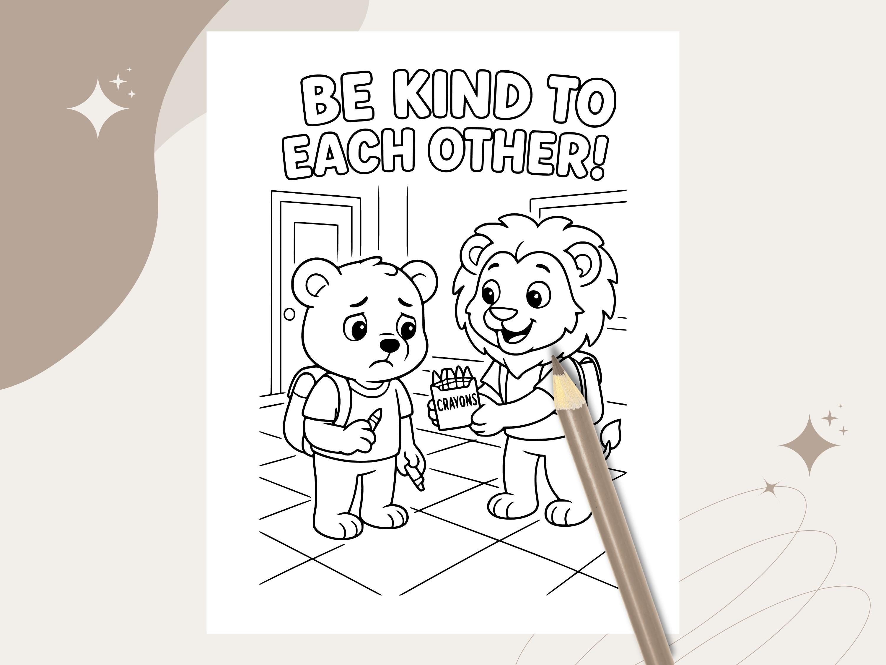 Classroom Rules Coloring Pages: Back to School SEL Activity (PDF Activity