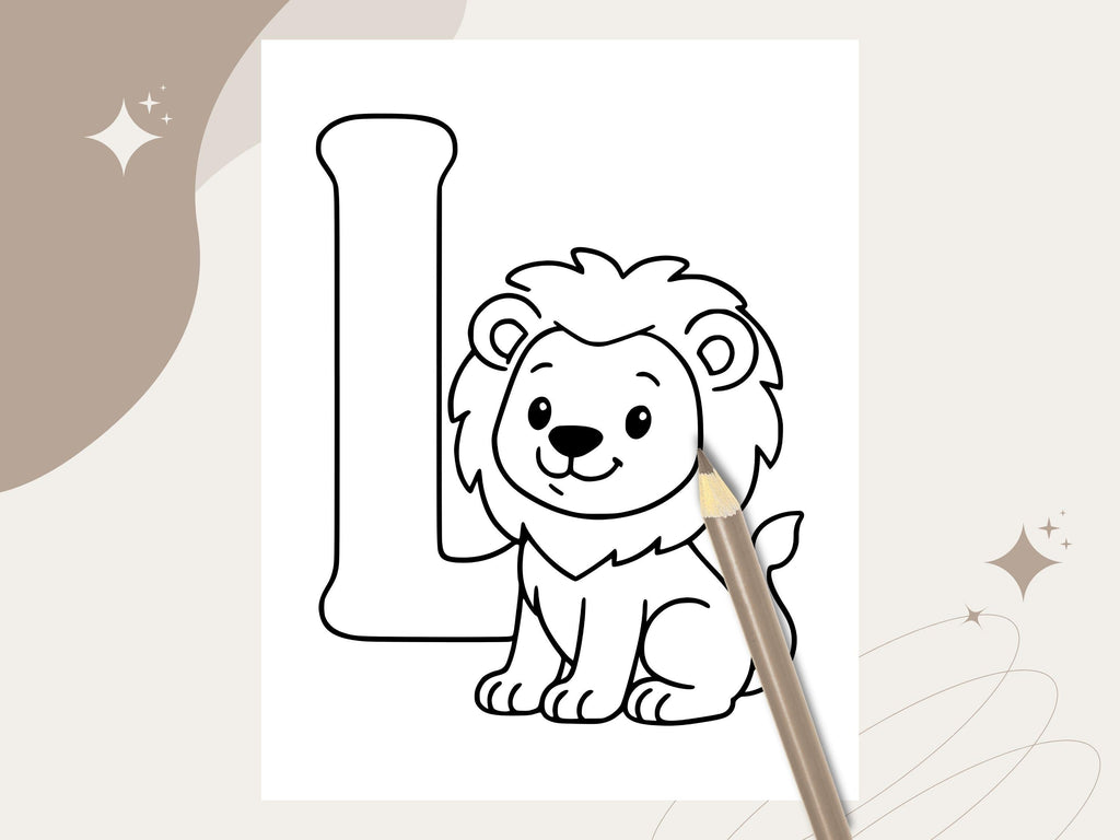 Animal ABC Coloring Pages: A-Z Alphabet Learning Activity (PDF Download)