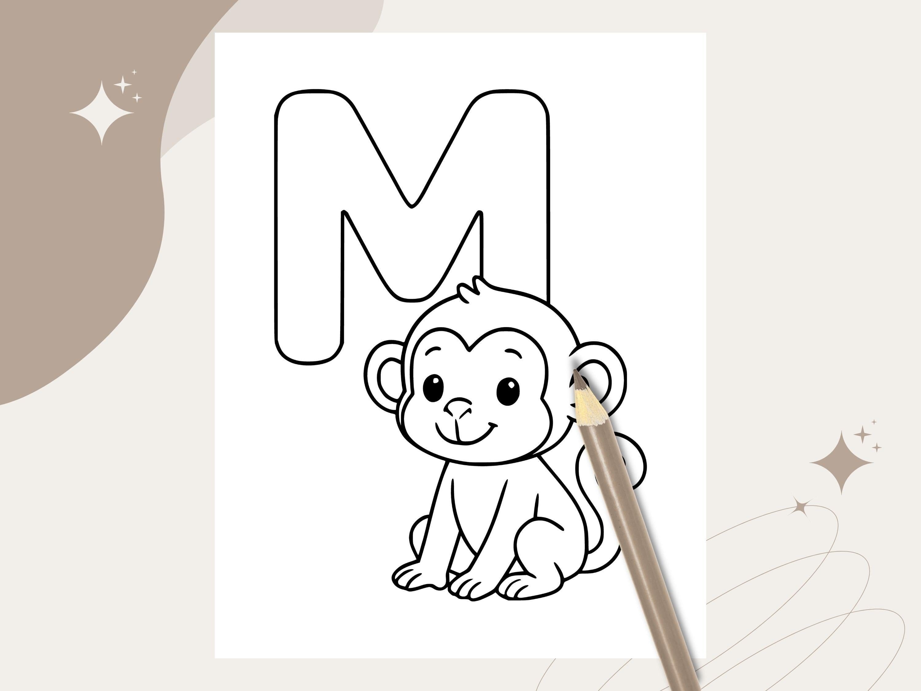 Animal ABC Coloring Pages: A-Z Alphabet Learning Activity (PDF Download)