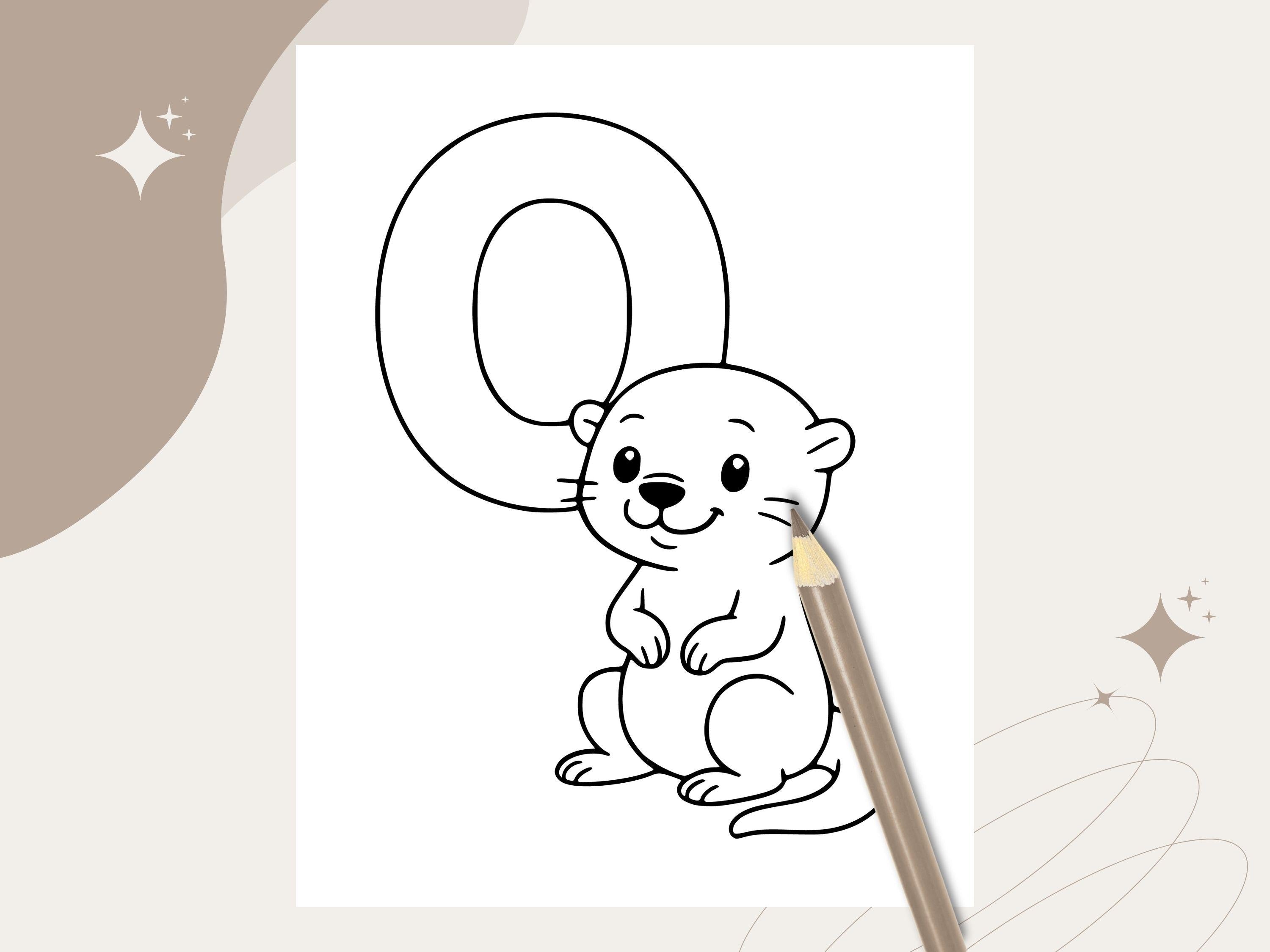 Animal ABC Coloring Pages: A-Z Alphabet Learning Activity (PDF Download)