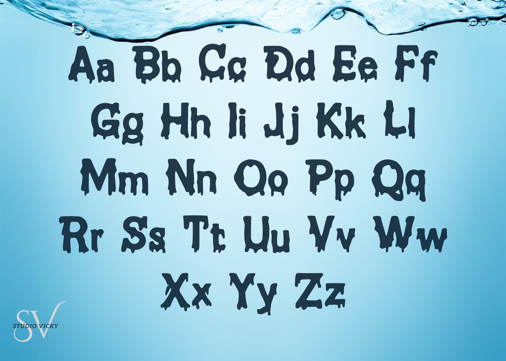 Dripping Wet Font, Ooze and Slime Style (TTF & OTF)