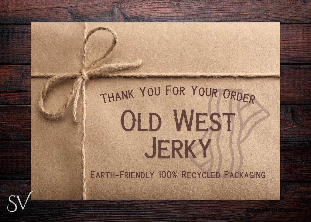 Dodge City Dust Font | Vintage Western Typeface (TTF & OTF)