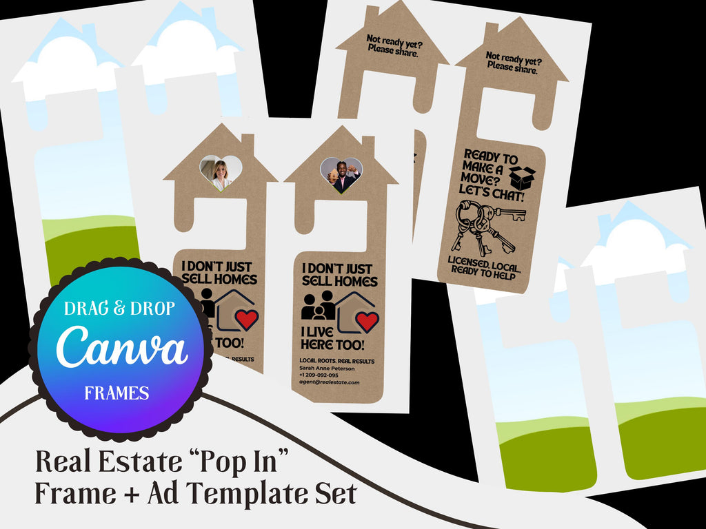 Realtor Pop-In Canva Template: Editable Real Estate Marketing (Digital Download)