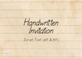 Handwritten Invitation Script Font: Elegant Modern Calligraphy (OTF, TTF Canva Friendly