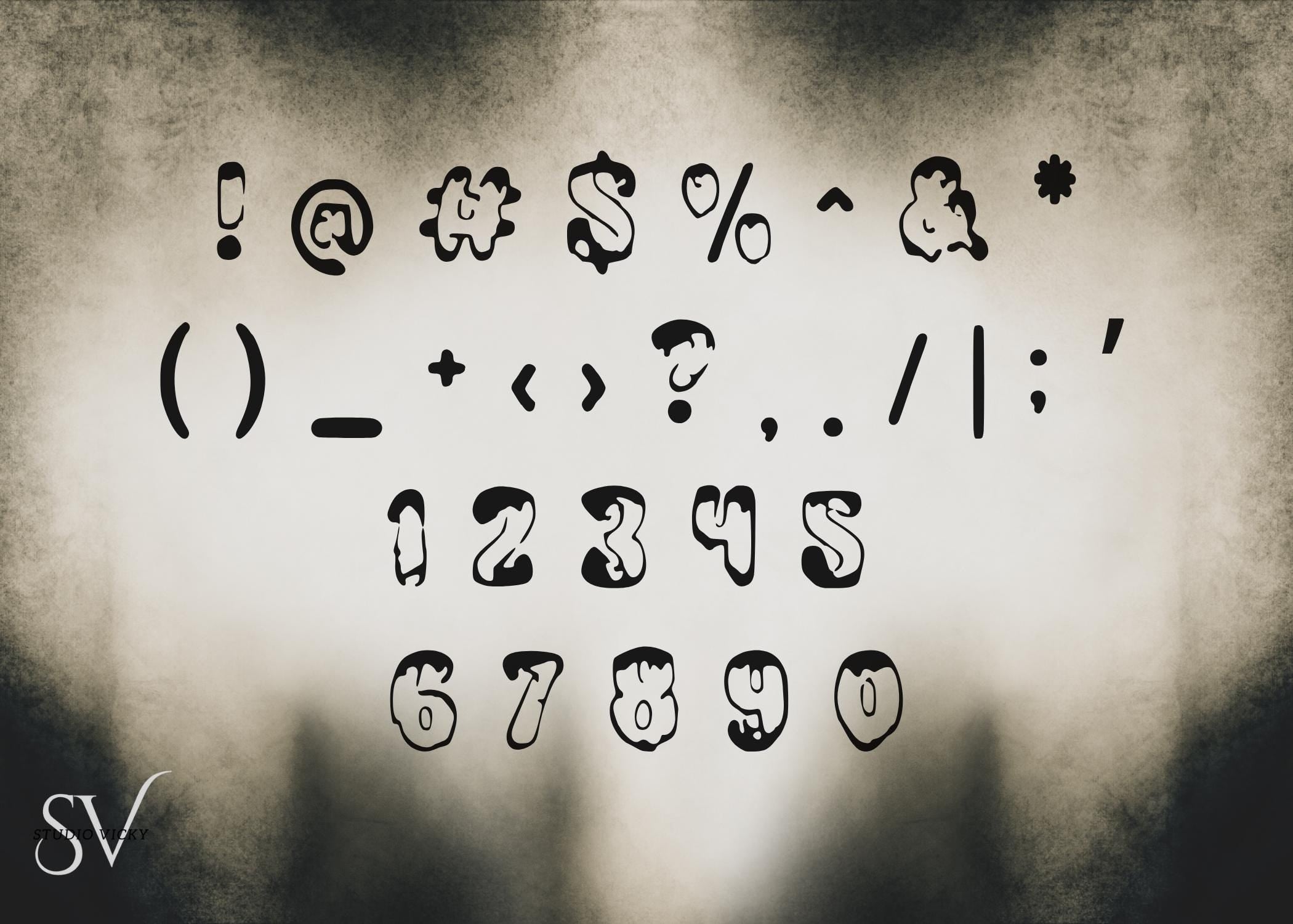 Bloody Mess Font | Dripping Horror Style (TTF & OTF)