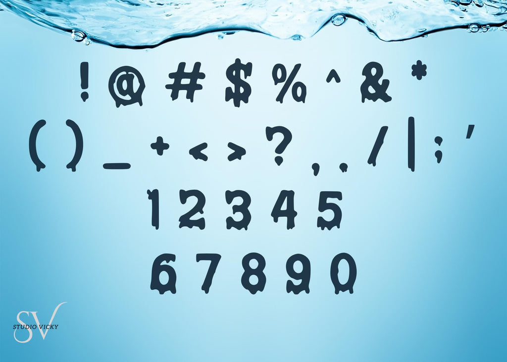 Dripping Wet Font, Ooze and Slime Style (TTF & OTF)