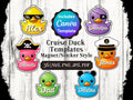 Personalized Cruise Duck Magnet Template | Family Vacation Stickers (Canva Template)