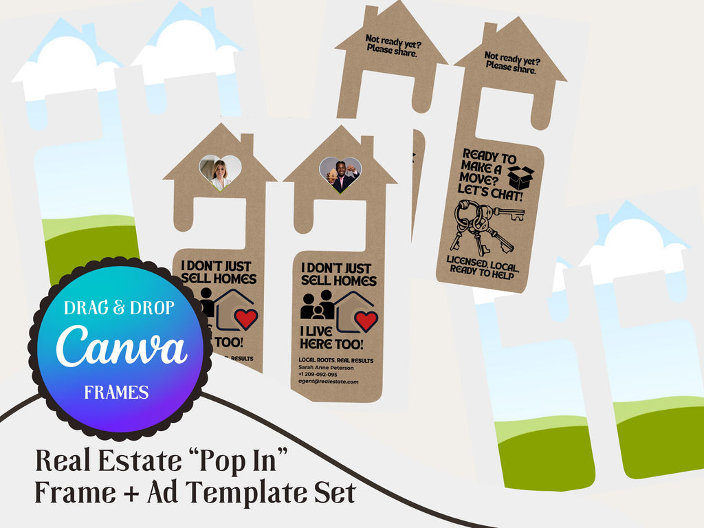 Realtor Pop-In Canva Template: Editable Real Estate Marketing (Digital Download)