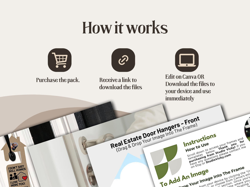 Realtor Pop-In Canva Template: Editable Real Estate Marketing (Digital Download)