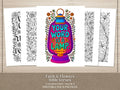 Floral Bible Verse Coloring Pages, Sunday School Printable (PDF & PNG)