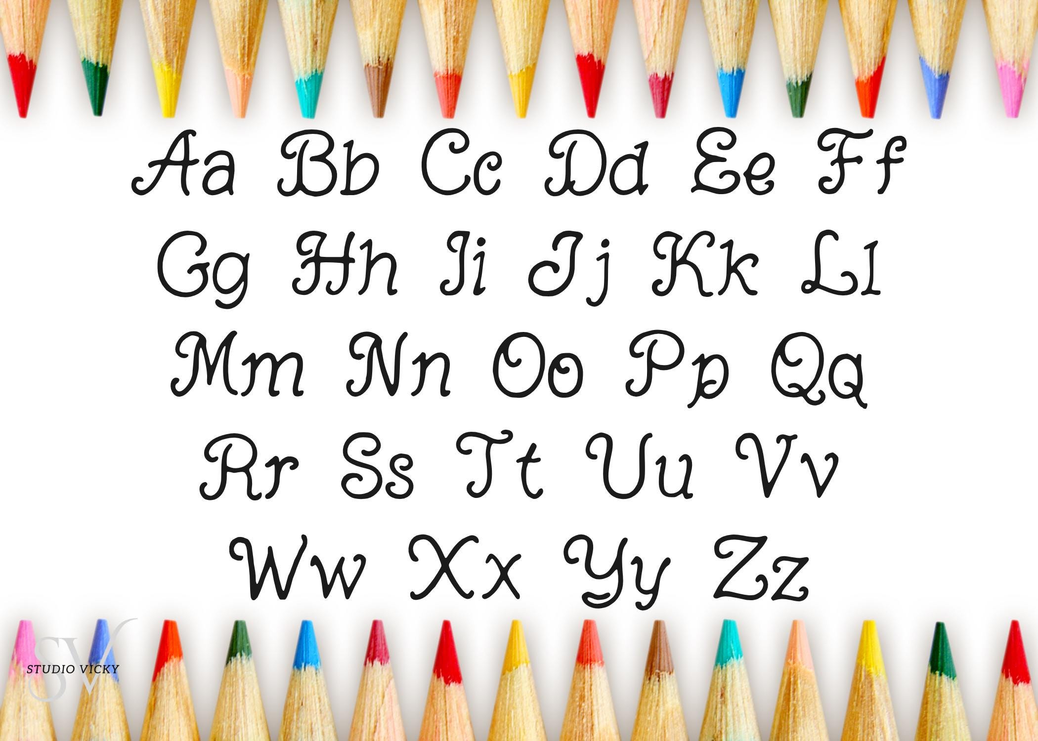 Lesson Plan Script Font: Casual Handwritten Style (OTF + TTF) Canva Friendly