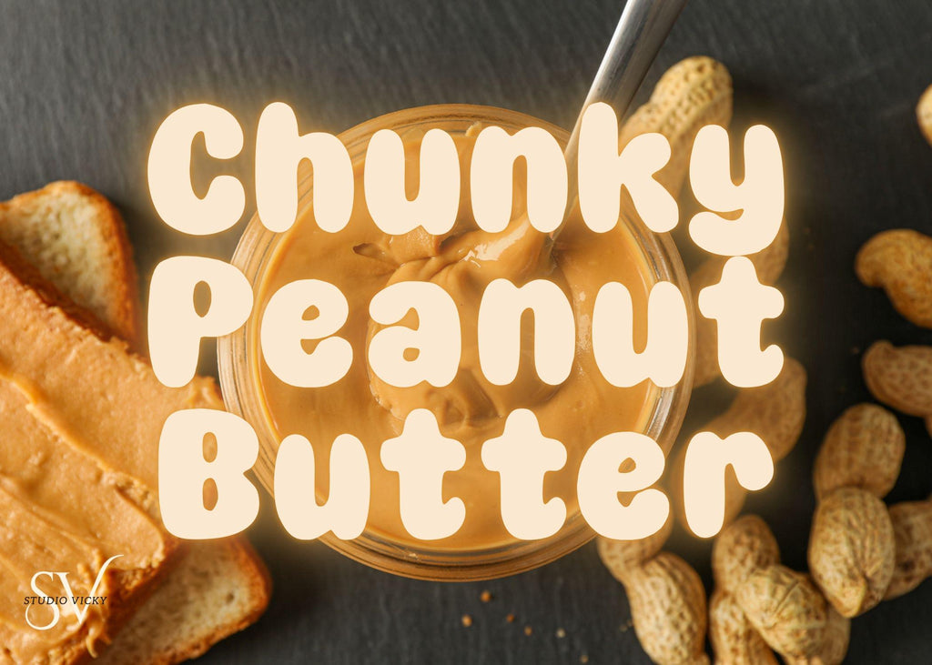 Chunky Bold Display Font: Playful Typeface (OTF + TTF) Canva Friendly