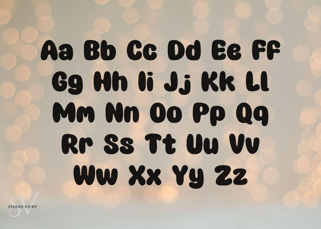 Chunky Bold Display Font: Playful Typeface (OTF + TTF) Canva Friendly