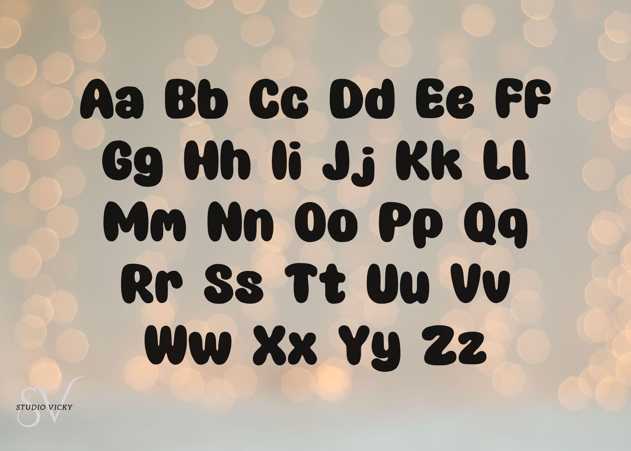 Chunky Bold Display Font: Playful Typeface (OTF + TTF) Canva Friendly