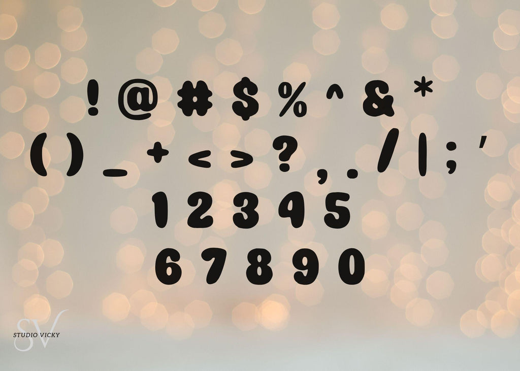 Chunky Bold Display Font: Playful Typeface (OTF + TTF) Canva Friendly