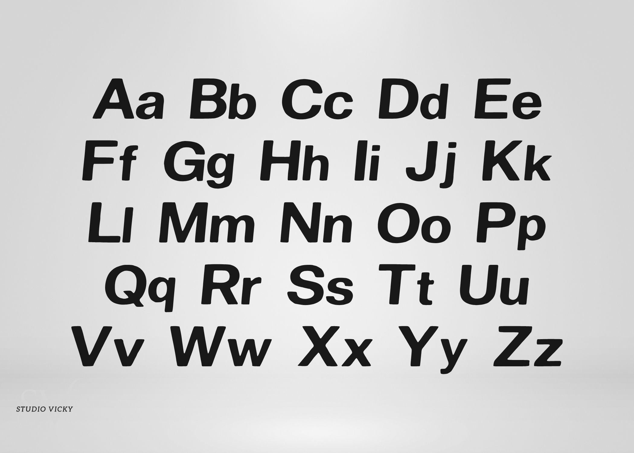 Playful Rounded Sans Serif Font: Modern Typeface (OTF + TTF Files)