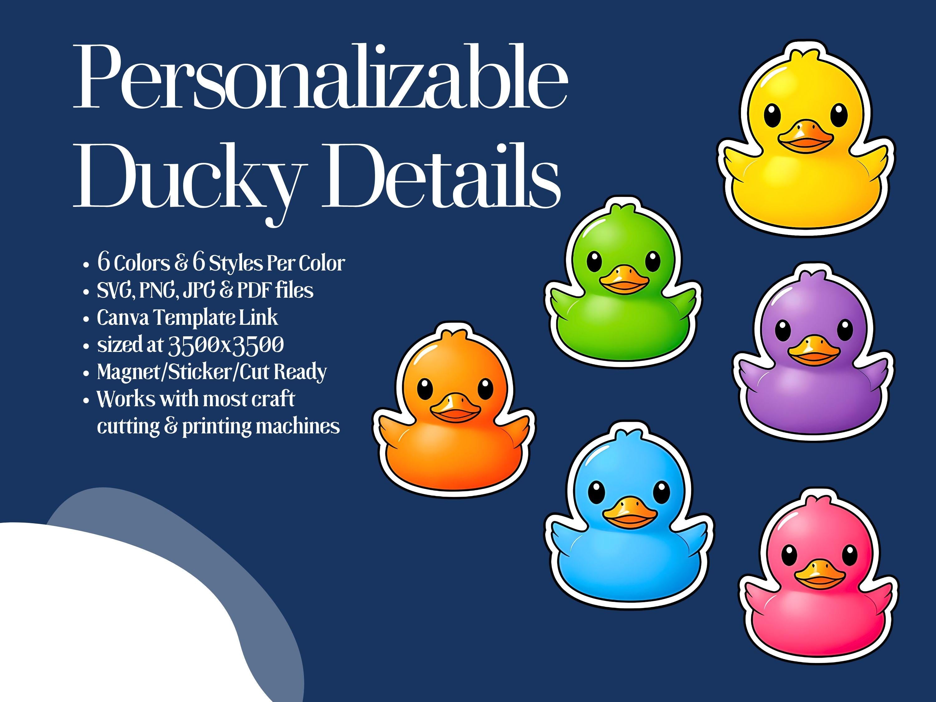 Personalized Cruise Duck Magnet Template | Family Vacation Stickers (Canva Template)