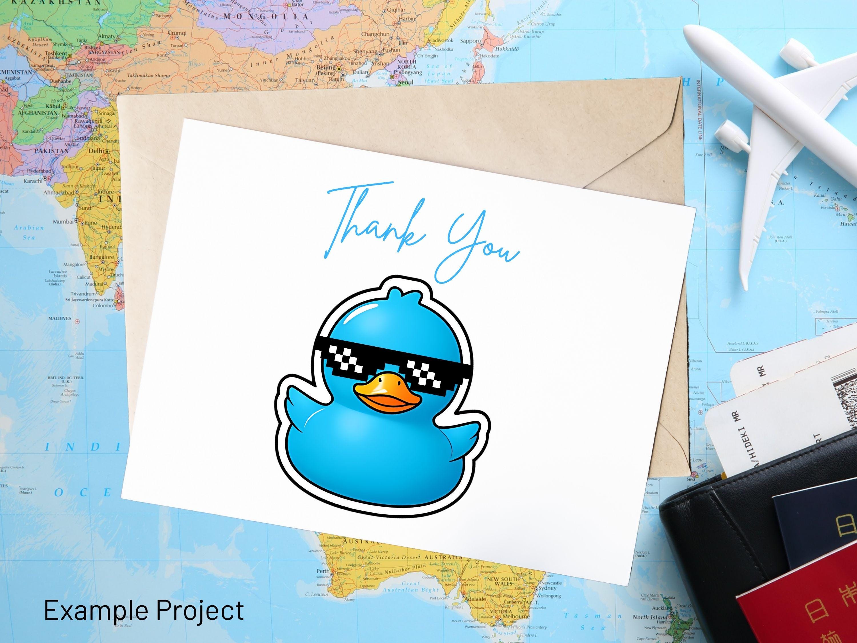 Personalized Cruise Duck Magnet Template | Family Vacation Stickers (Canva Template)
