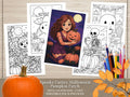 Spooky Cuties Halloween Coloring Pages: Pumpkin Patch (PNG & PDF Instant Download)