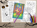 Spooky Cuties Halloween Coloring Pages: Enchanted Forest Adventure (PDF & PNG)