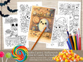 Spooky Cuties Halloween Coloring Pages: Potion and Candy Workshop (PDF & PNG)