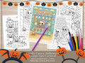 Spooky Cuties Halloween Coloring Pages: Creepy-Cute Carnival (PDF & PNG)