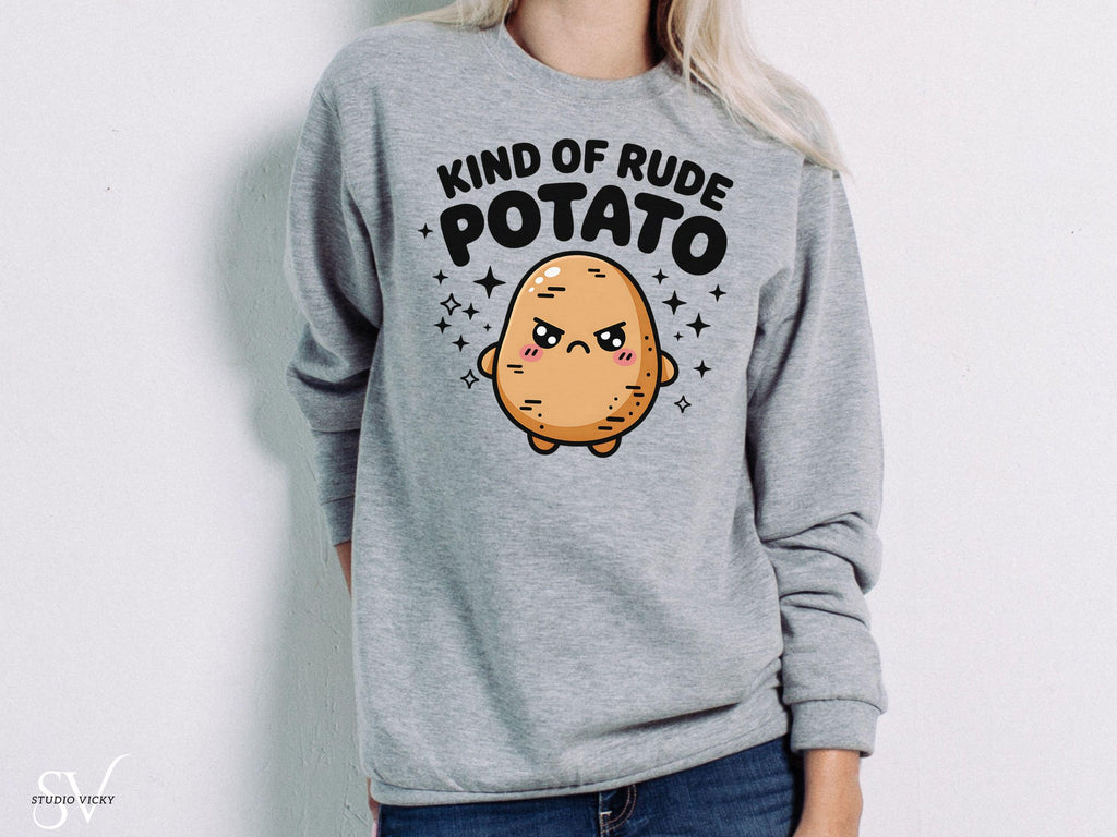 Kawaii Potato SVG Set | Sweet & Rude Potato PNG Bundle