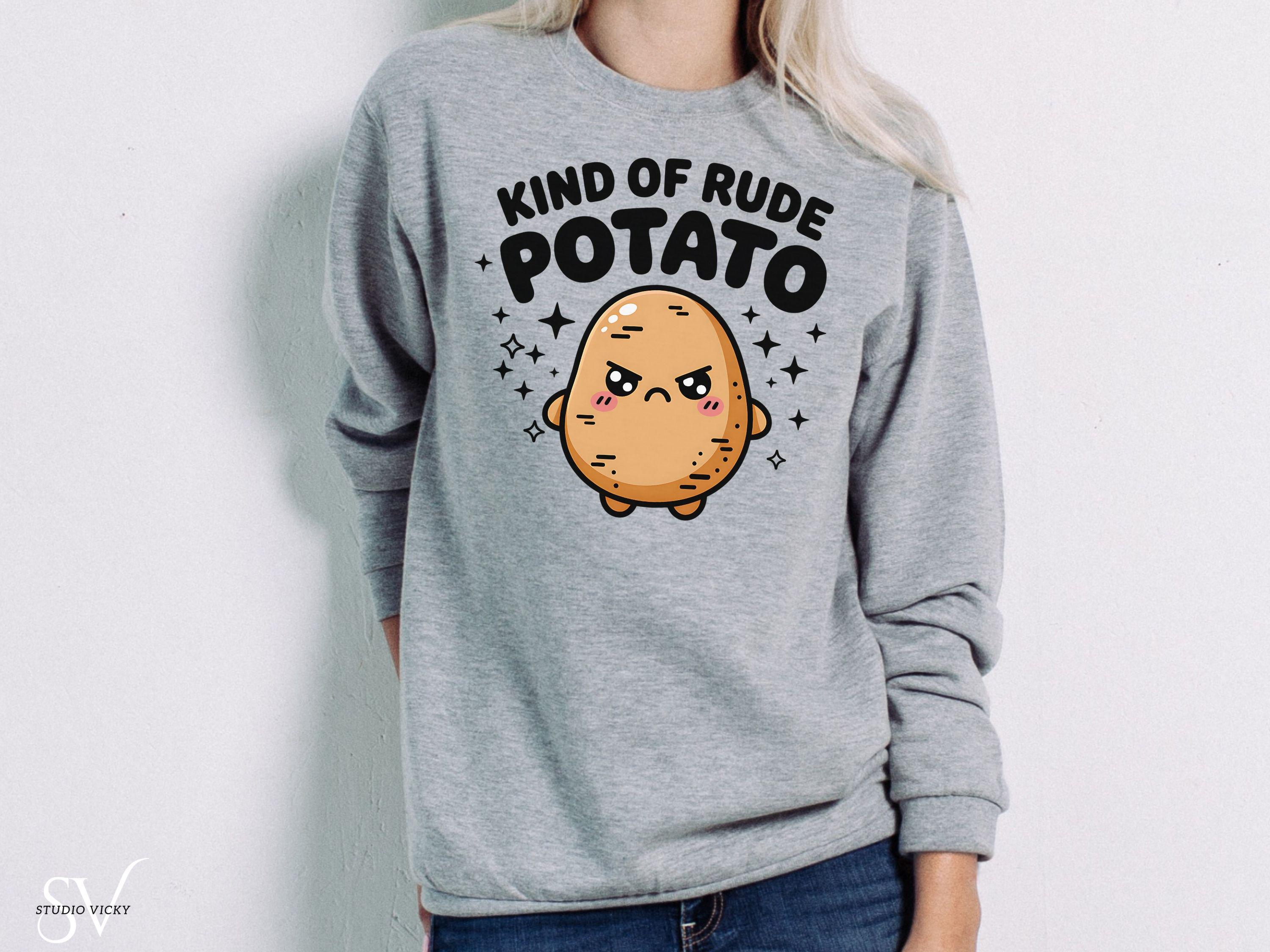 Kawaii Potato SVG Set | Sweet & Rude Potato PNG Bundle