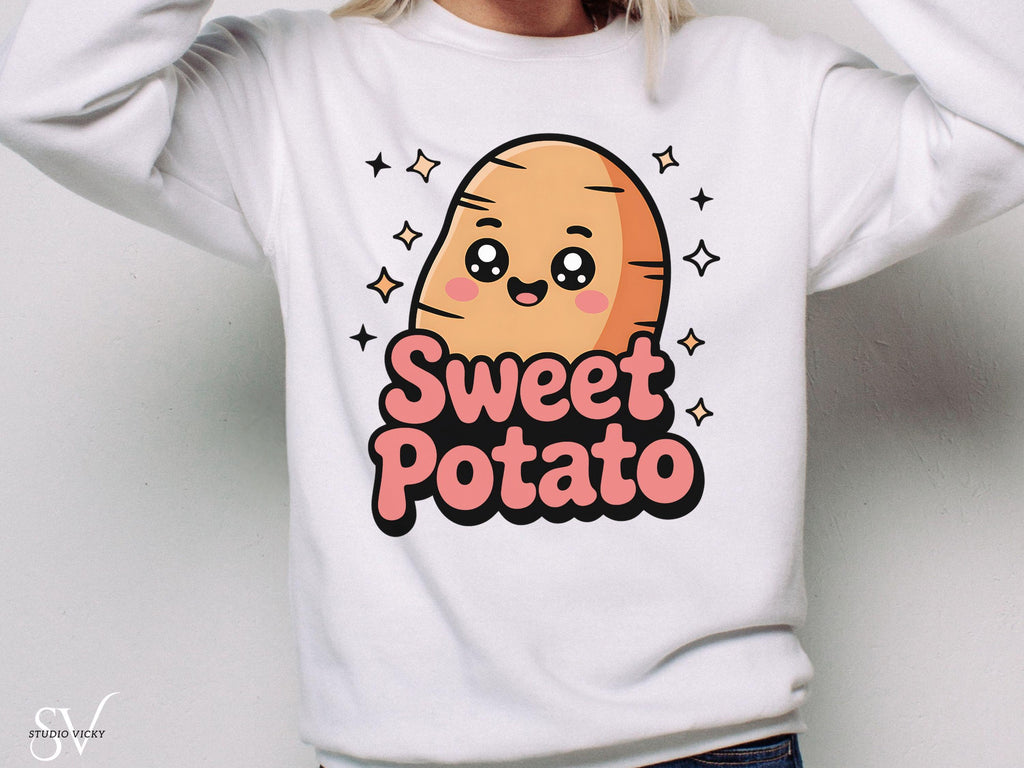 Kawaii Potato SVG Set | Sweet & Rude Potato PNG Bundle