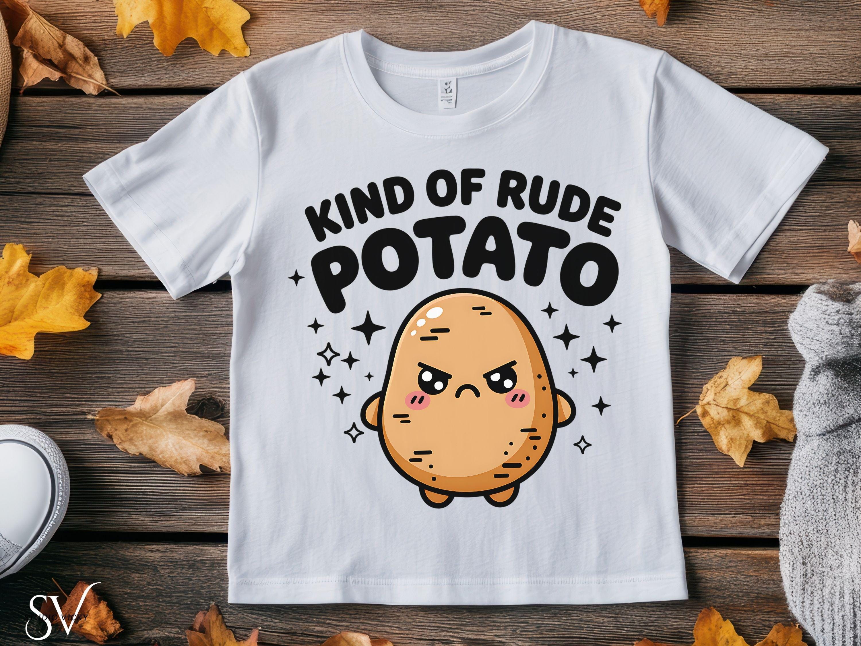 Kawaii Potato SVG Set | Sweet & Rude Potato PNG Bundle