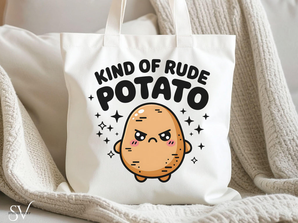 Kawaii Potato SVG Set | Sweet & Rude Potato PNG Bundle