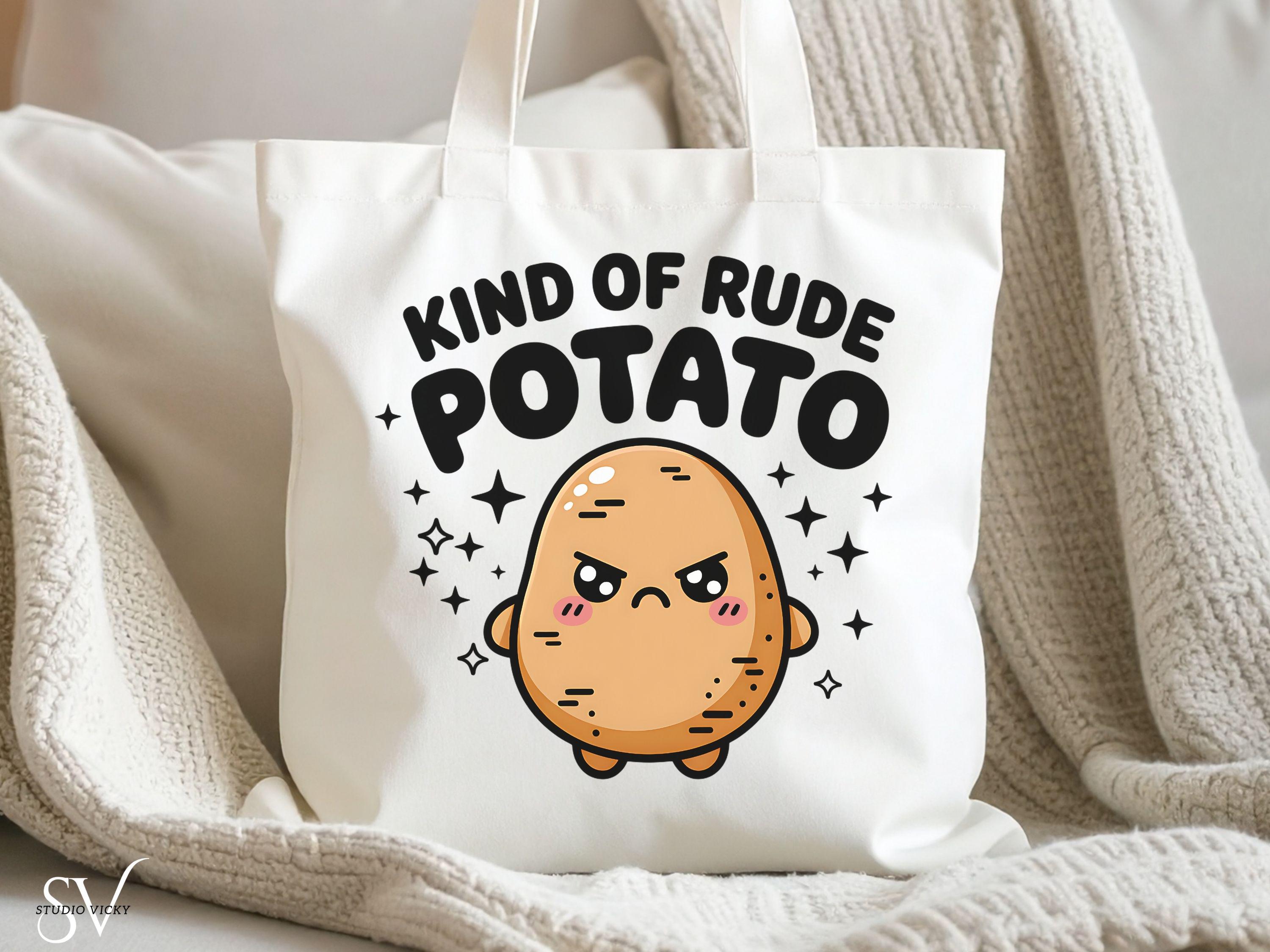 Kawaii Potato SVG Set | Sweet & Rude Potato PNG Bundle