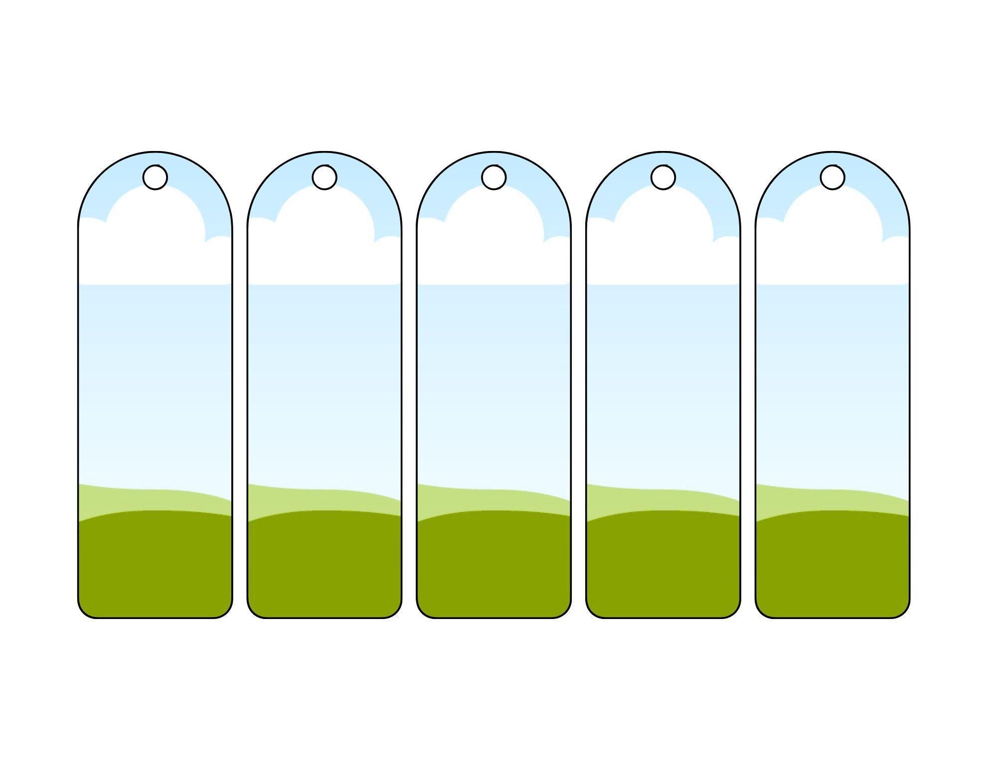 Bookmark Templates: Canva Editable Bookmark SVG 4 Pack Bundle (Digital Download)