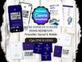 Family Cruise Announcement Canva Templates | Fold-Over Card + Mobile Invite | Countdown + Meetup + Emergency | Editable PNG