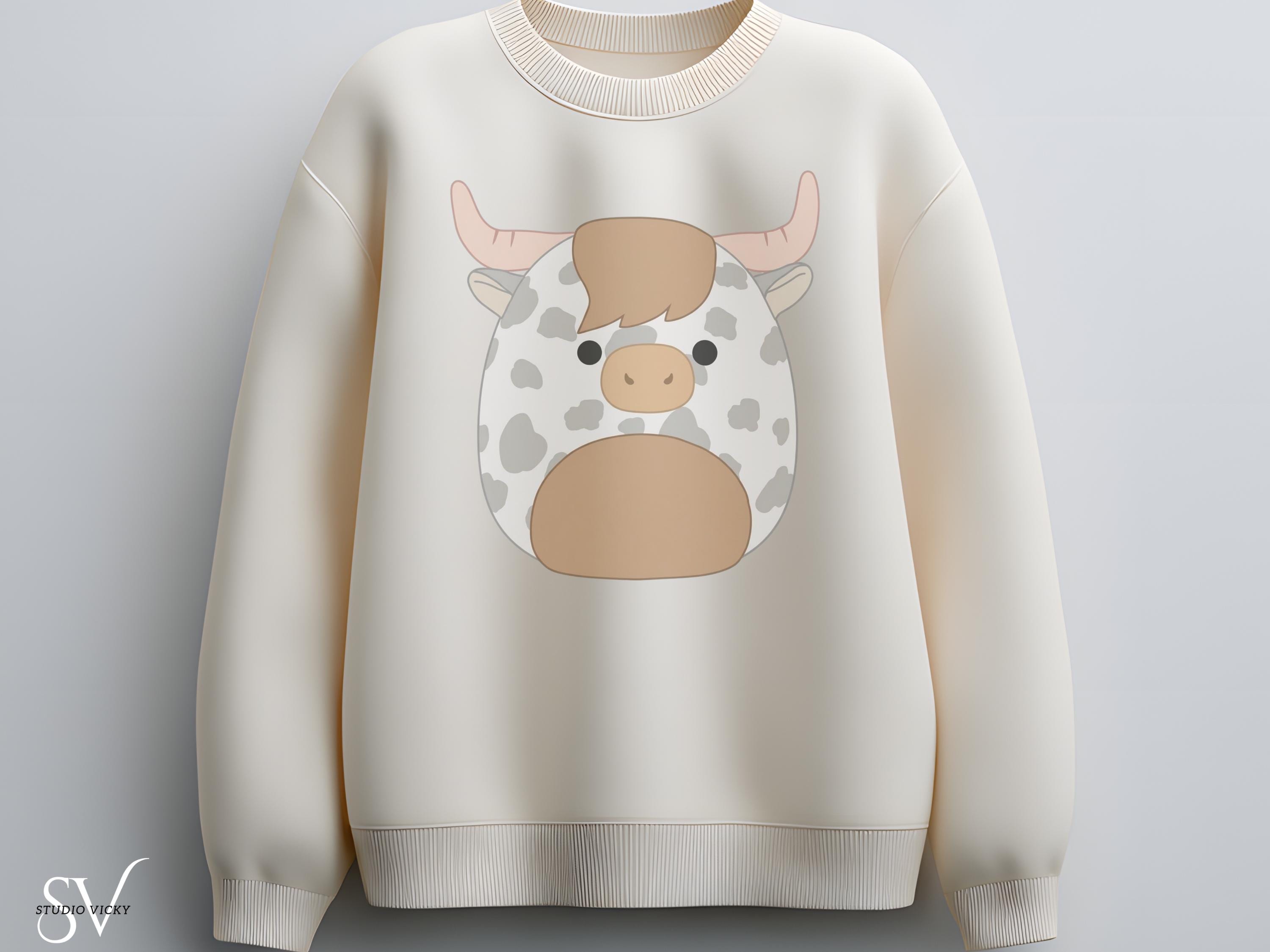 Squishy Cow Clipart Bundle | 22 PNG SVG Files + 15 Glitter Patterns