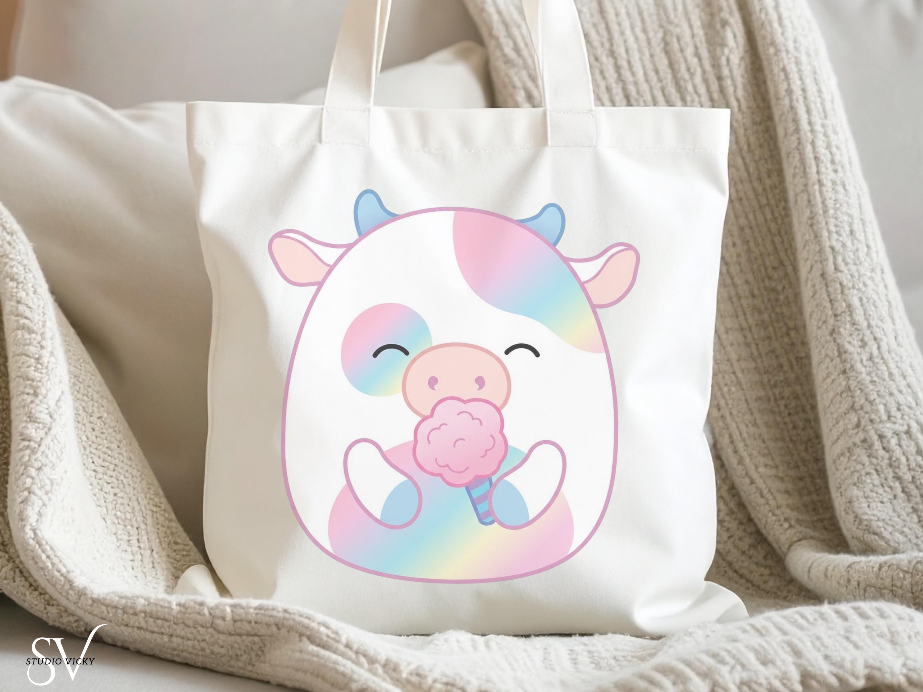 Squishy Cow Clipart Bundle | 22 PNG SVG Files + 15 Glitter Patterns