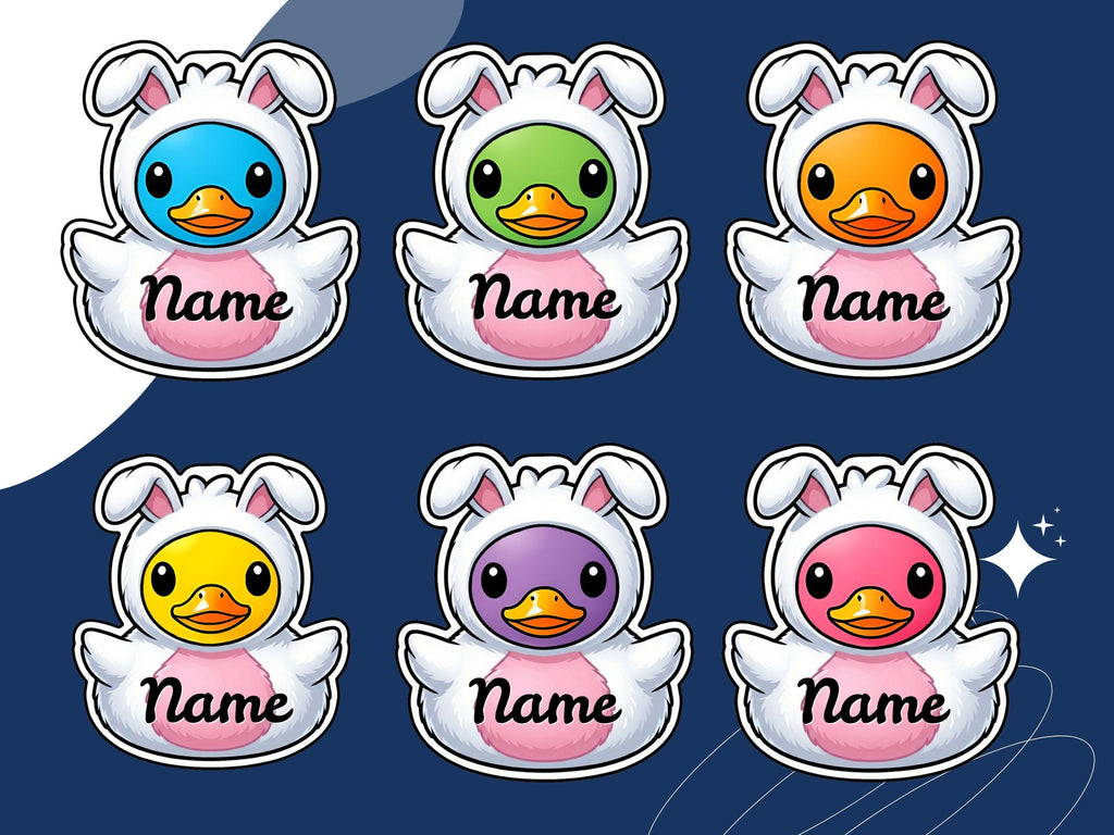 Personalized Easter Duck Templates | Bunny & Duck Styles (Canva, PNG, JPG)