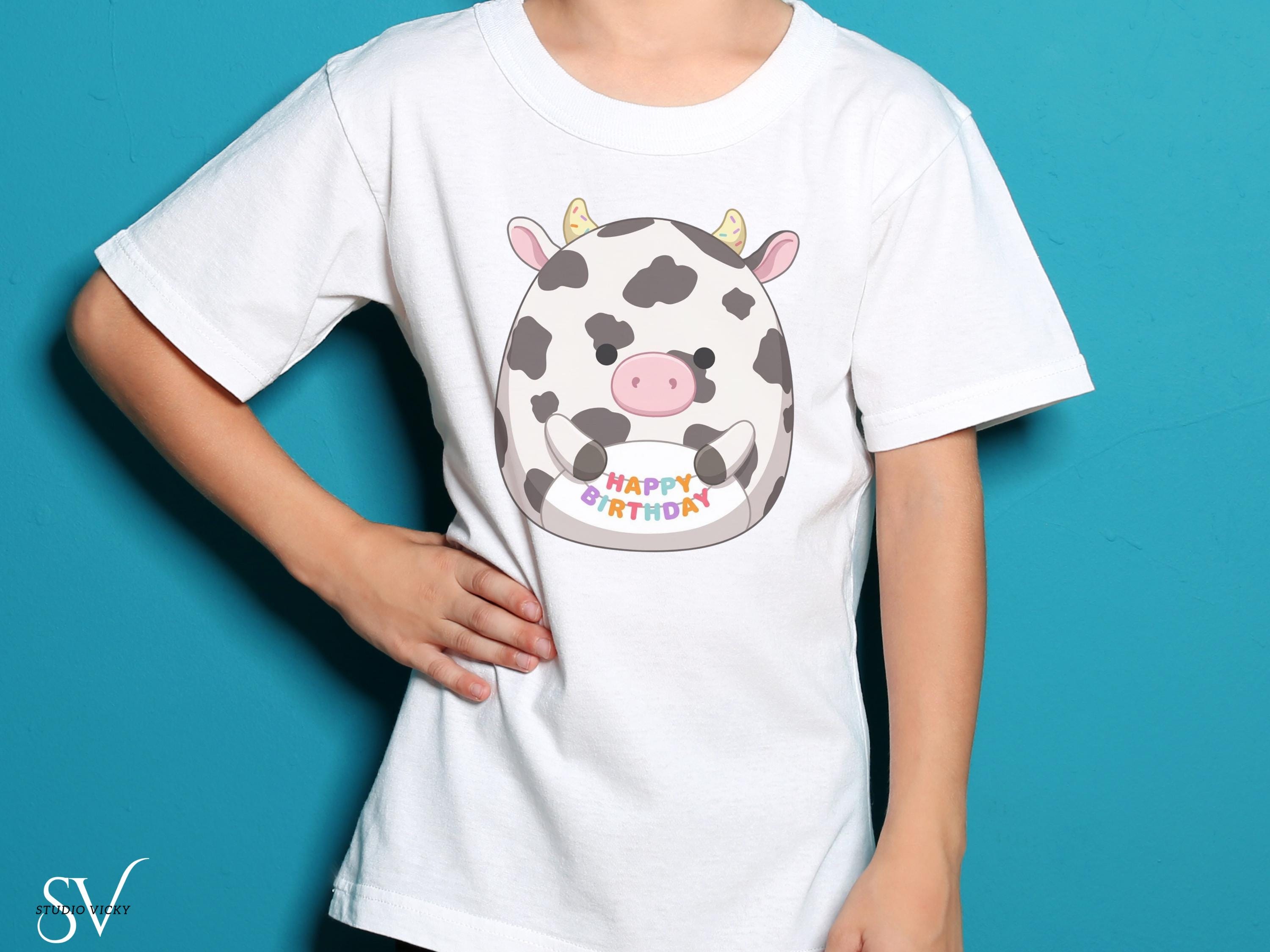 Squishy Cow Clipart Bundle | 22 PNG SVG Files + 15 Glitter Patterns