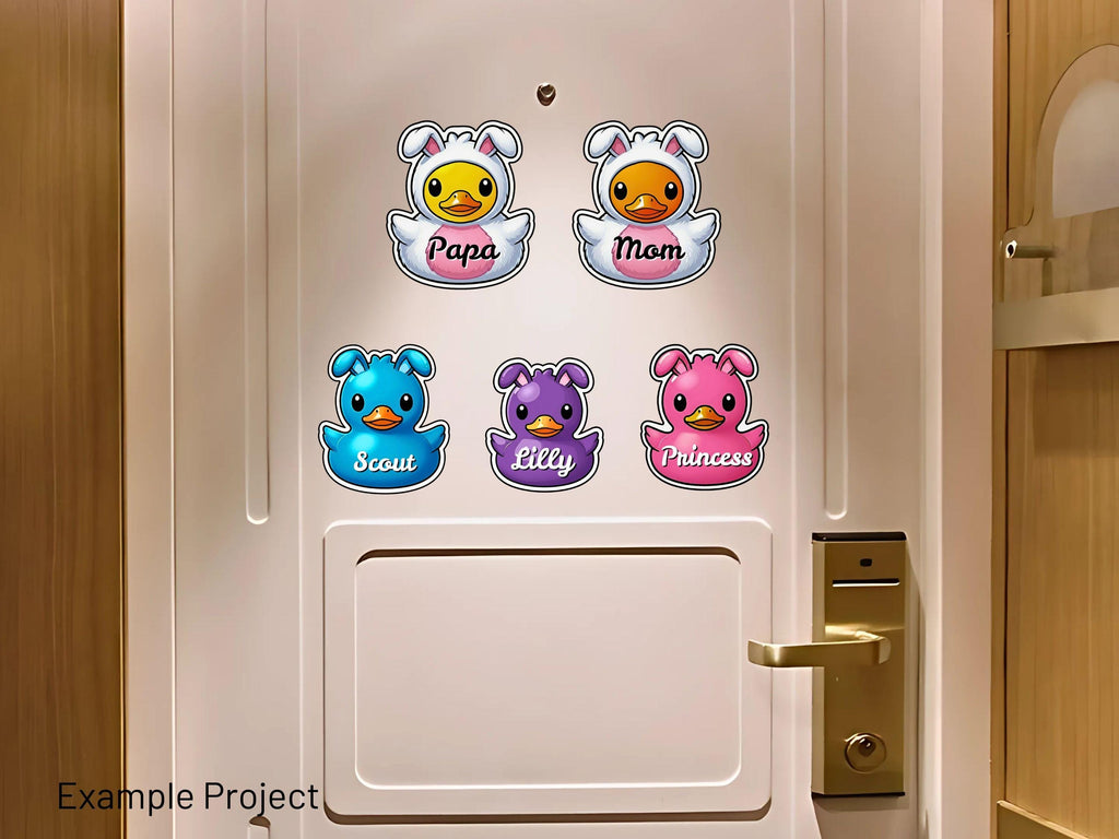 Personalized Easter Duck Templates | Bunny & Duck Styles (Canva, PNG, JPG)