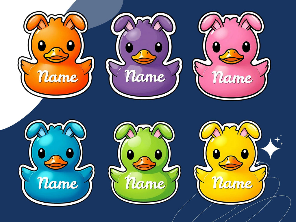 Personalized Easter Duck Templates | Bunny & Duck Styles (Canva, PNG, JPG)