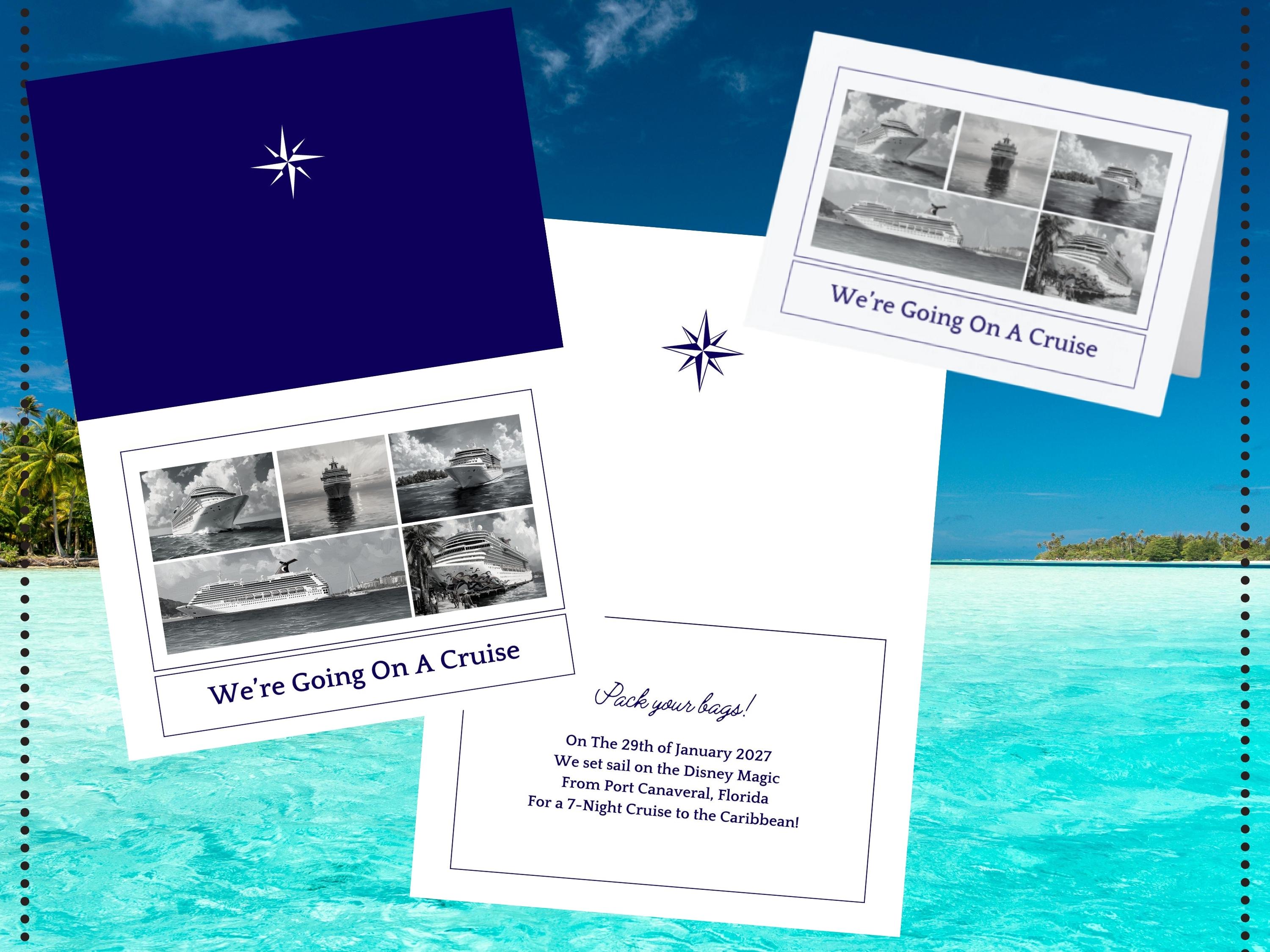 First Cruise Door Magnet Template, Customizable Cabin Decor (Digital Download)