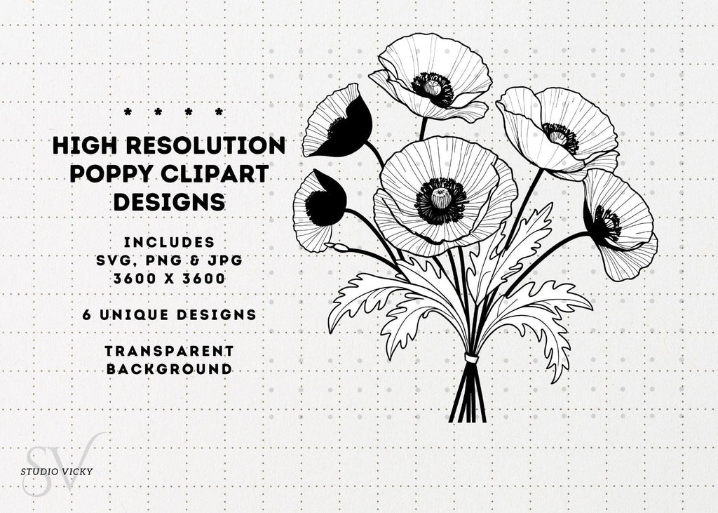 Spring Flower Illustration Bundle: 37pc Hand-Drawn PNG Designs (Digital Download)